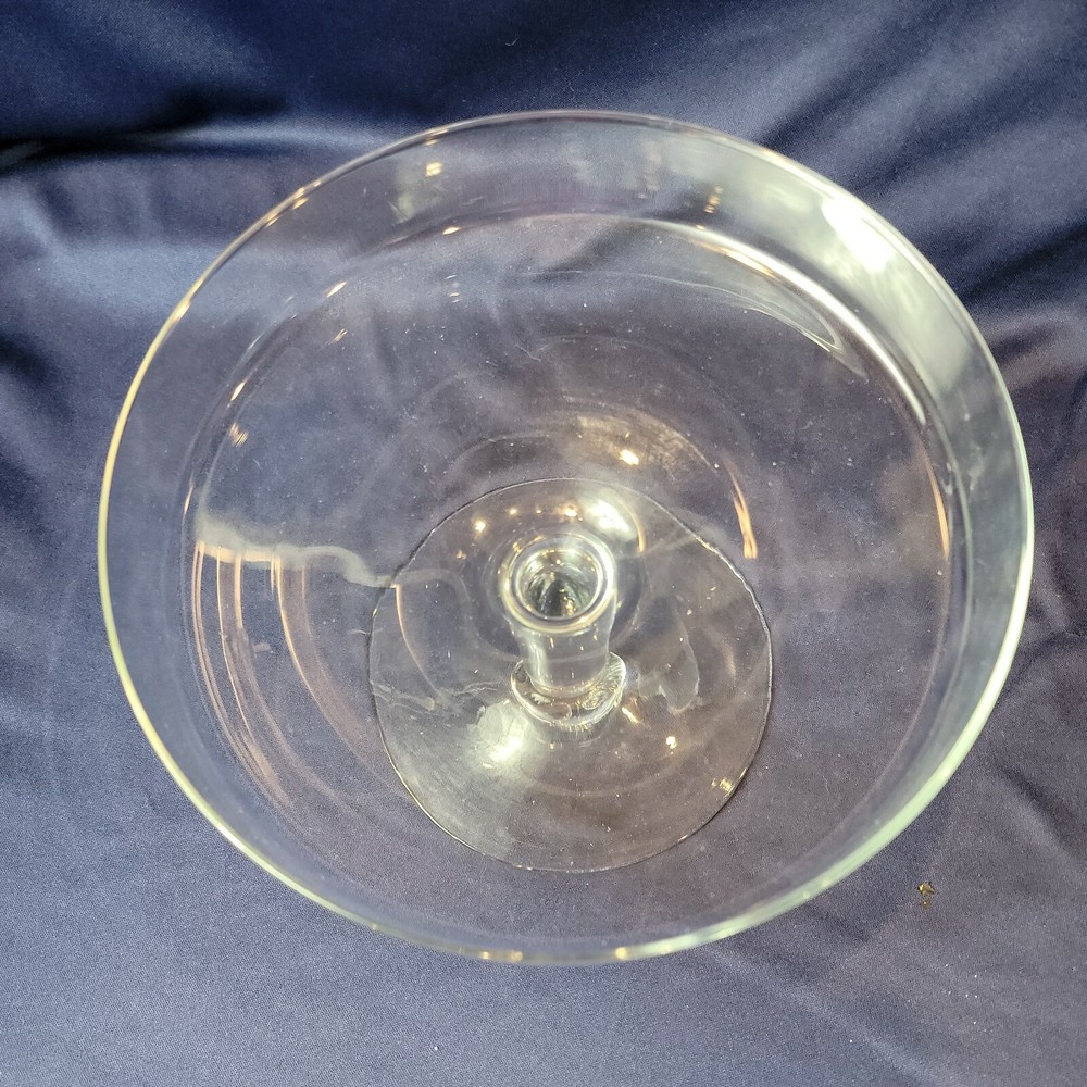 Glass Pedestal Footed Cake Stand Server