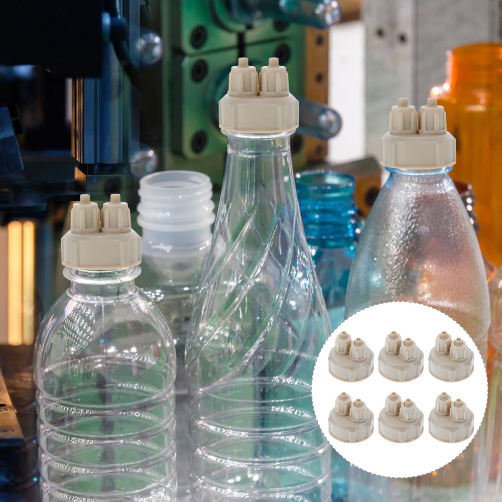 6Pcs Engineering Material DIY Reactor Bottle Caps CO2 Quick Screw Covers