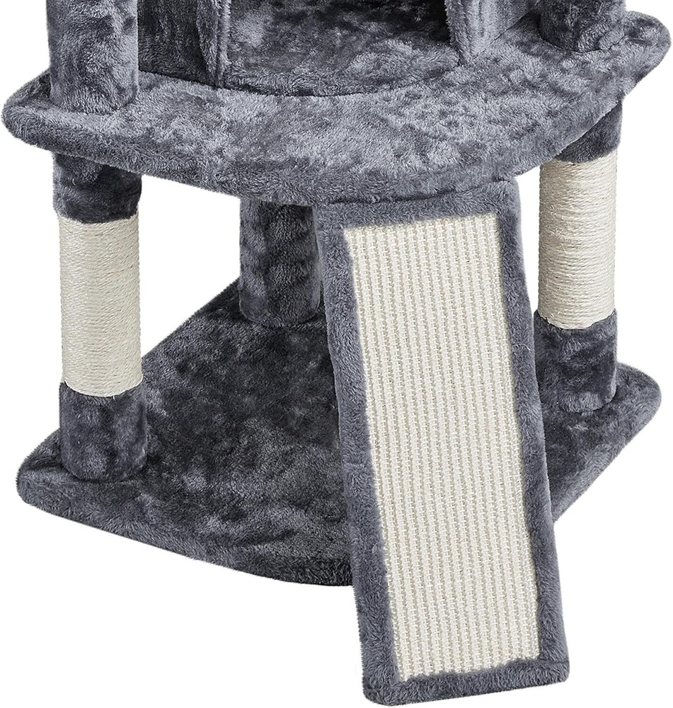 42 in Multi-Level Cat Tree Tower with Perch Scratching Posts Hammock & Condo