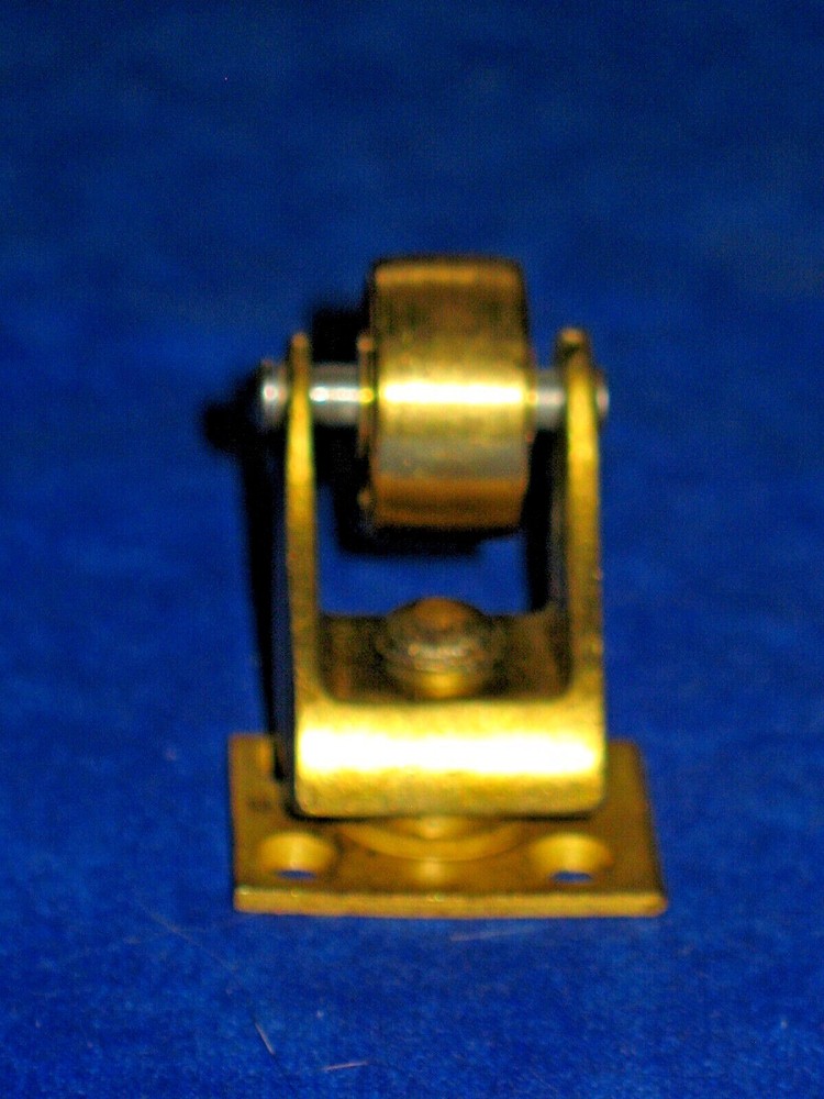 Small Cast Solid Brass Wheels Set Four Satin Finish Lacquered Ready To Use