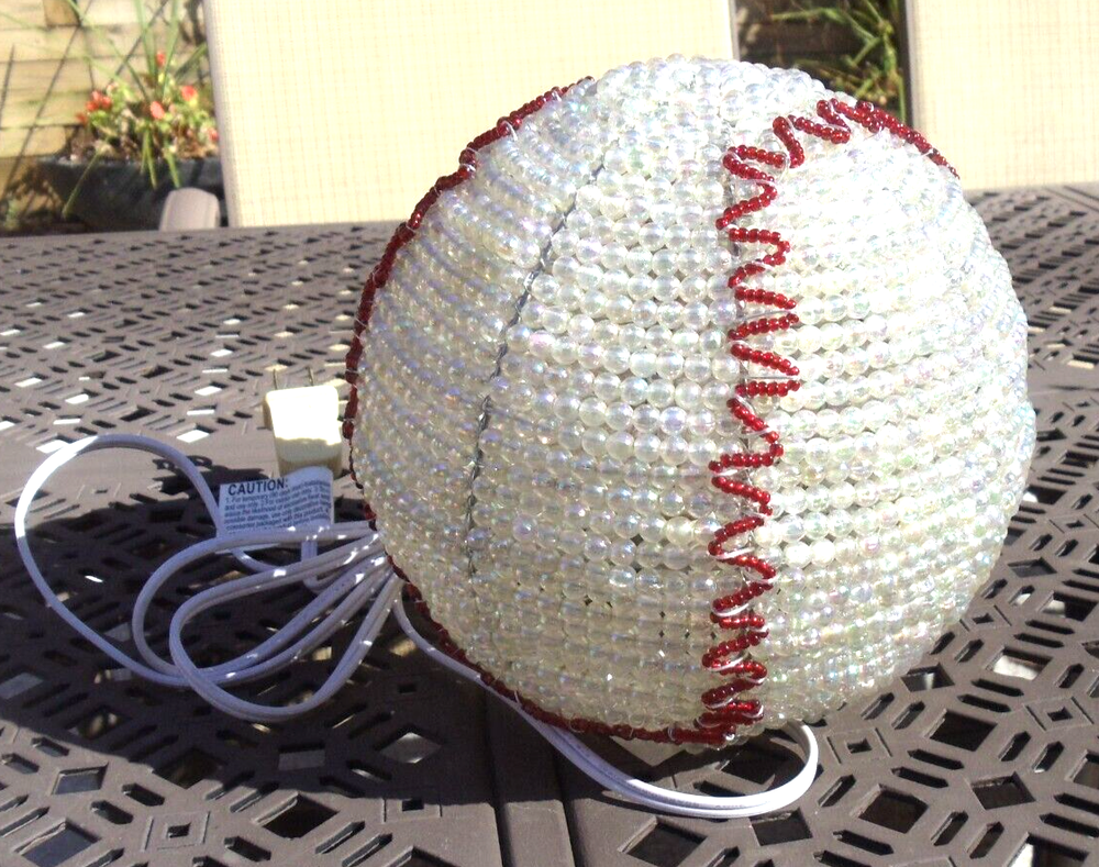 Beaded land: Baseball Nightlight