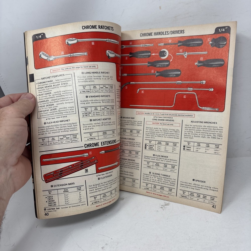 Vintage Snap-On Tools Catalog 1982