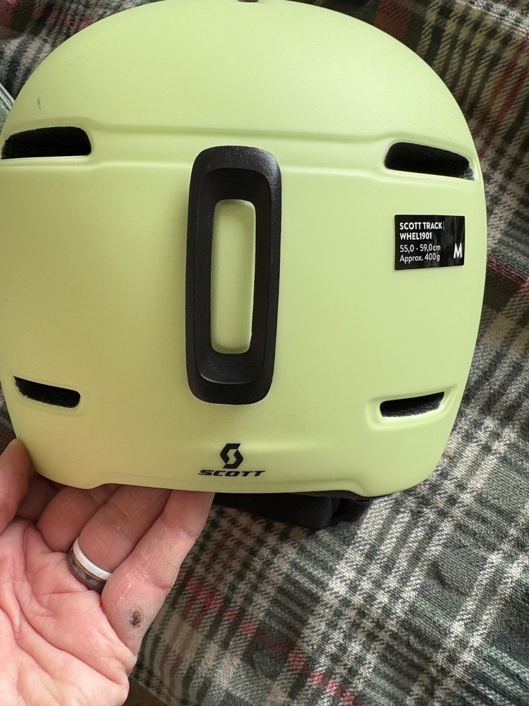 scott track ski helmet medium acid yellow