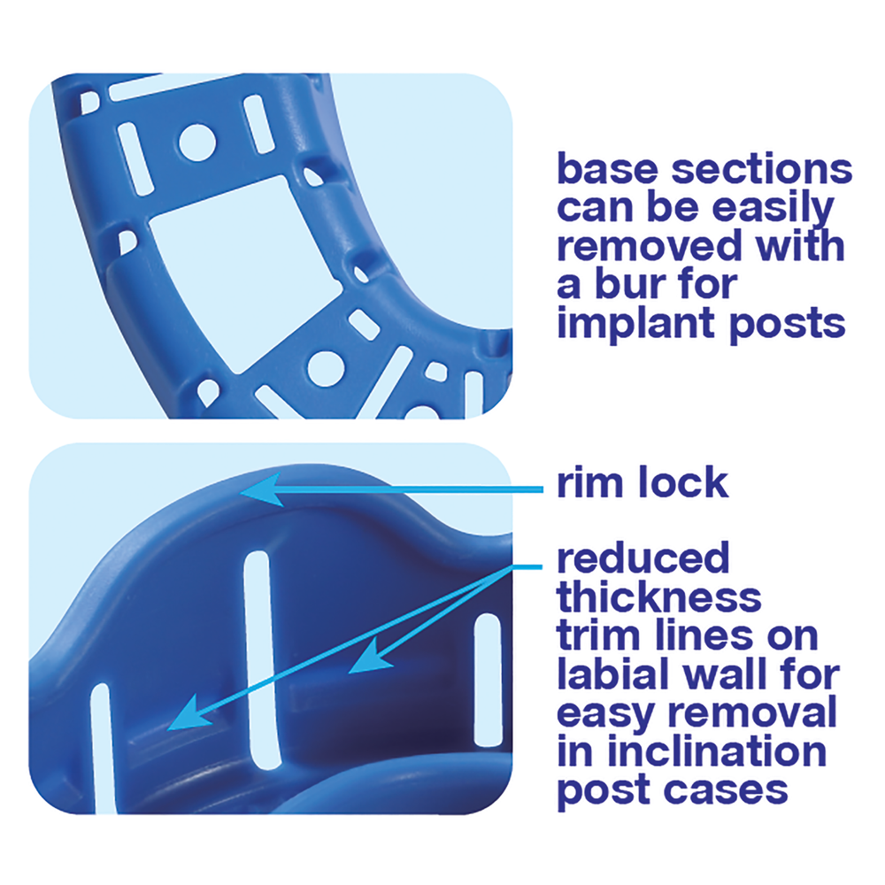 Impression & Implant Trays With Rim Lock (Pkg. 10)