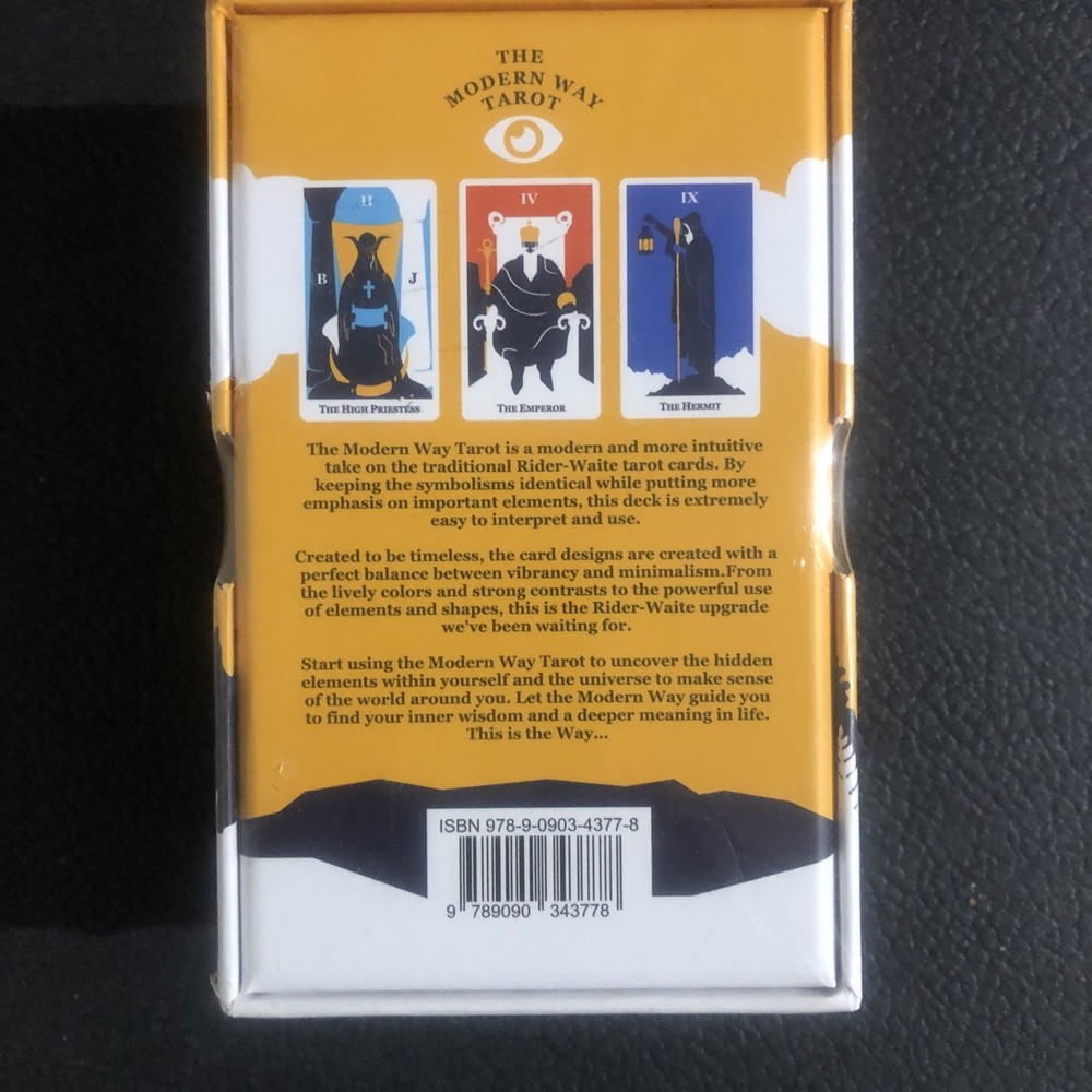 The Modern Way 78 Card Tarot Card Deck with Guidebook.