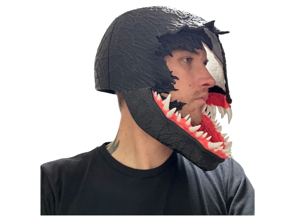 Venom Open Face Cosplay Mask
