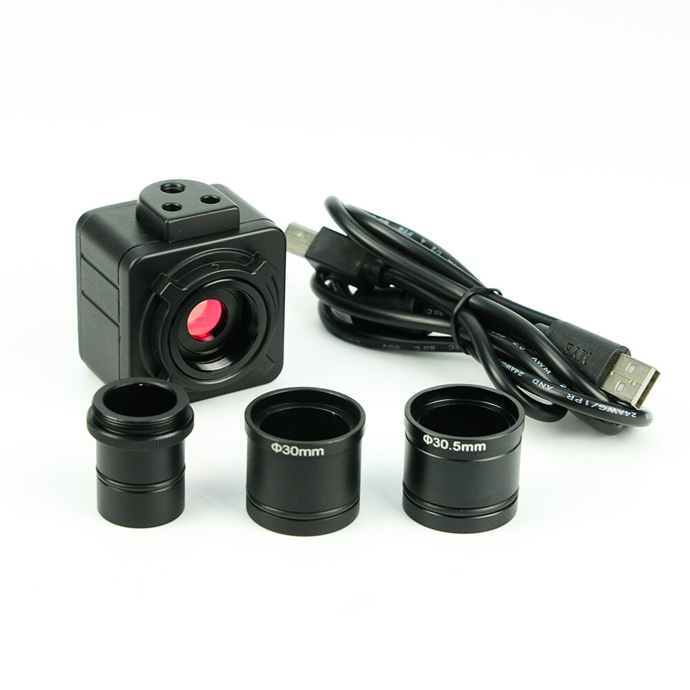 CMOS Camera HD 5MP USB Digital Electron Microscope Eyepiece W/C Mount Adapter