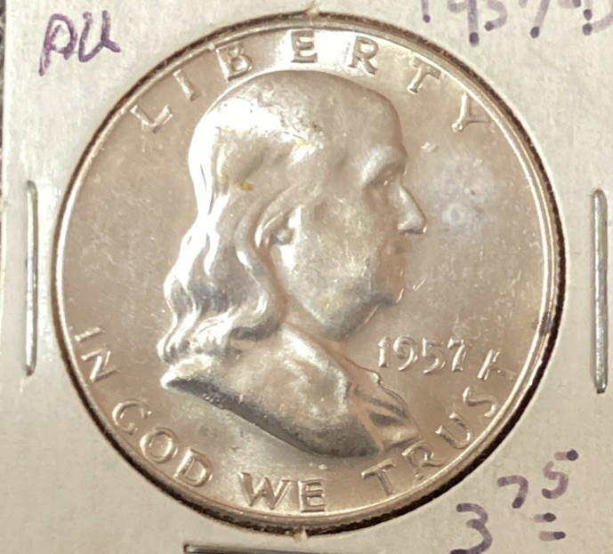 1957 D Franklin Half Dollar