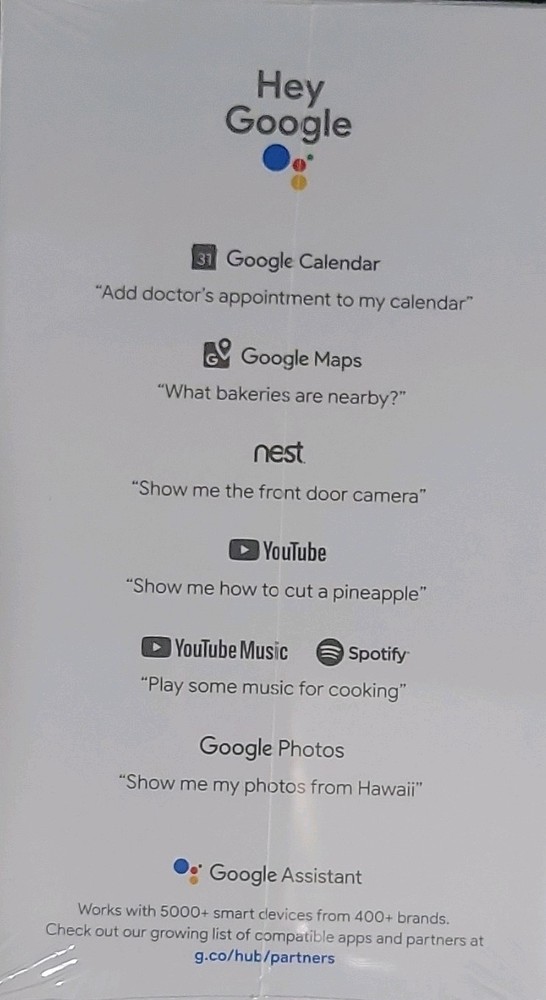 Google Home Hub Wireless Smart Display with Google Assistant -Charcoal