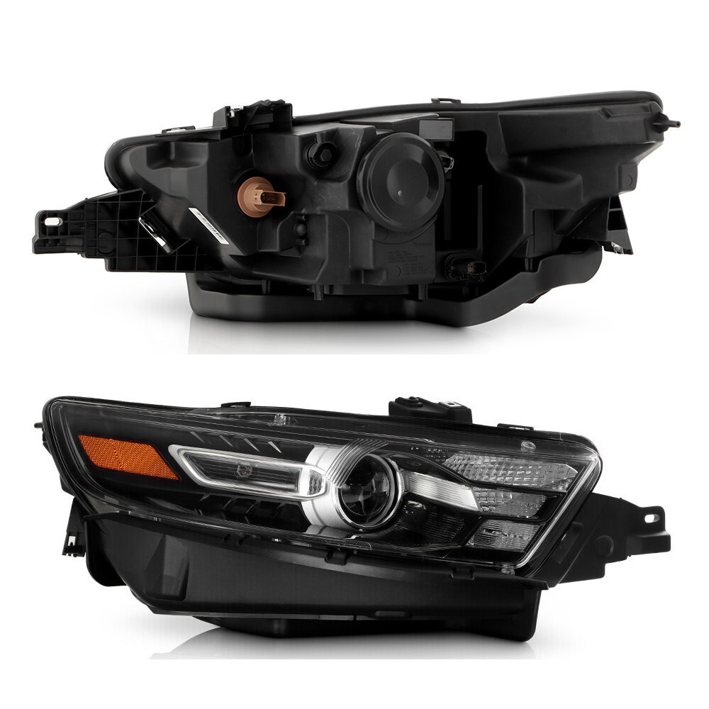 For 2013-2019 Ford Taurus HID Headlight Projector Black Passenger Right Side