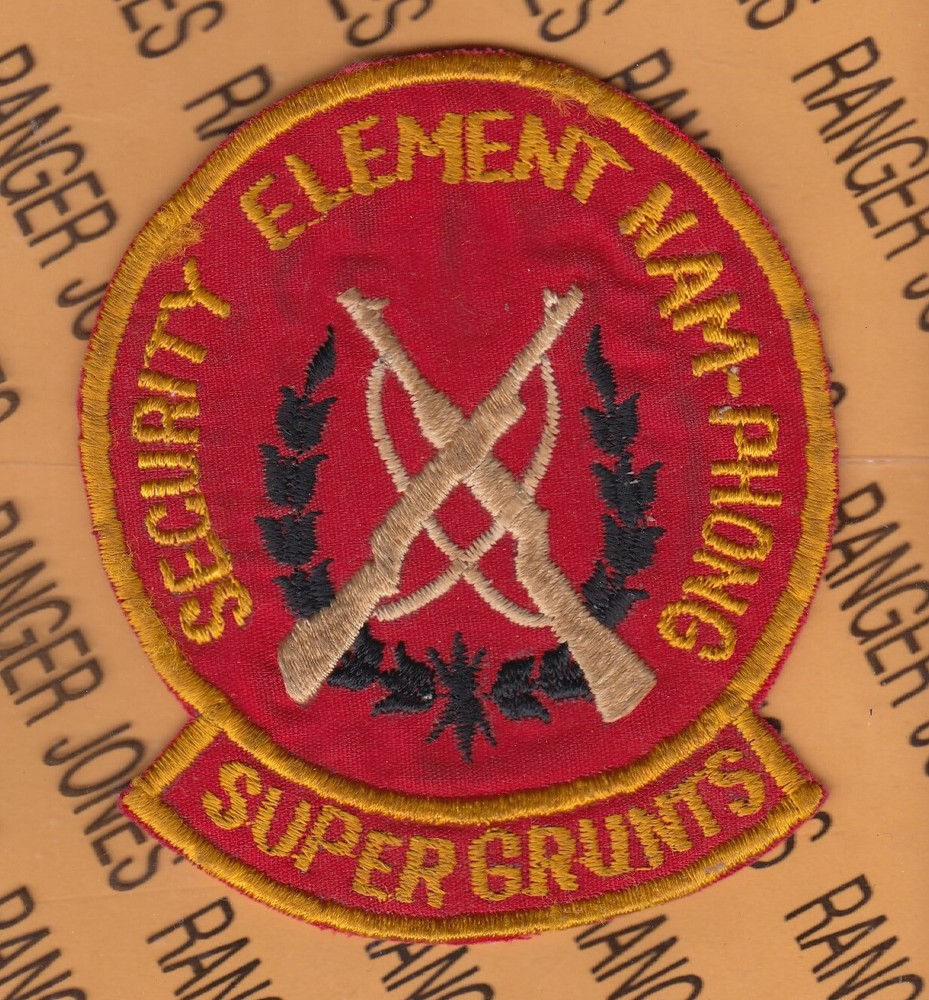 USMC Marine Corps Security Element Vietnam RVN ~4" patch c/e