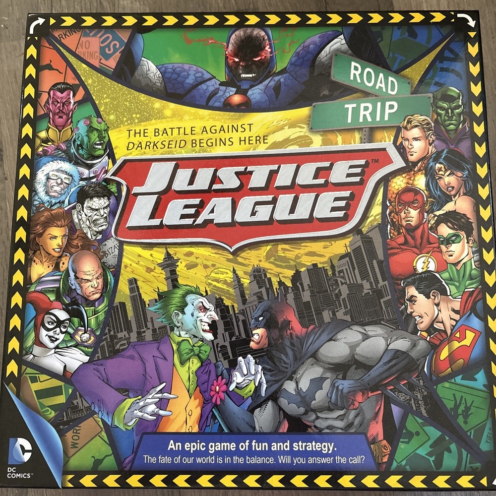 JUSTICE LEAGUE ROAD TRIP board game 2015 DC Comics