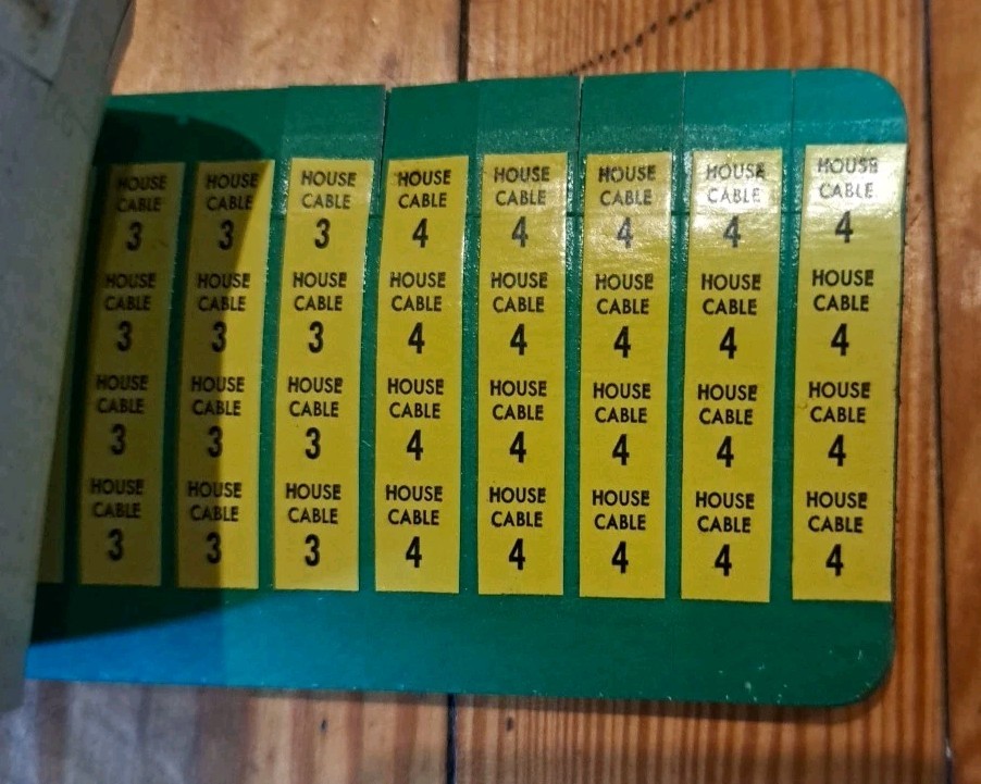 Vintage New Jersey Bell E-Z Code Identification Label Book Thomas & Betts READ