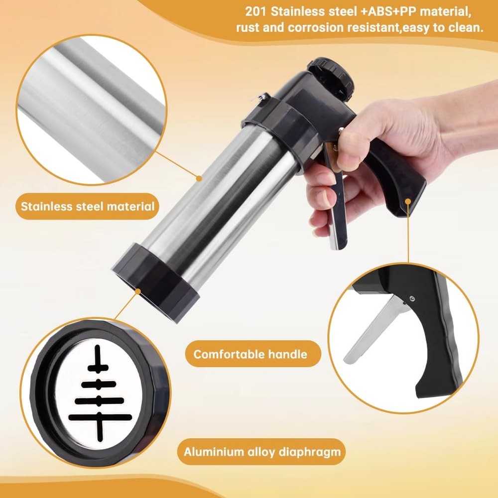 Professional Churro Maker Machine with 16 Discs & 8 Nozzles Cookie Press