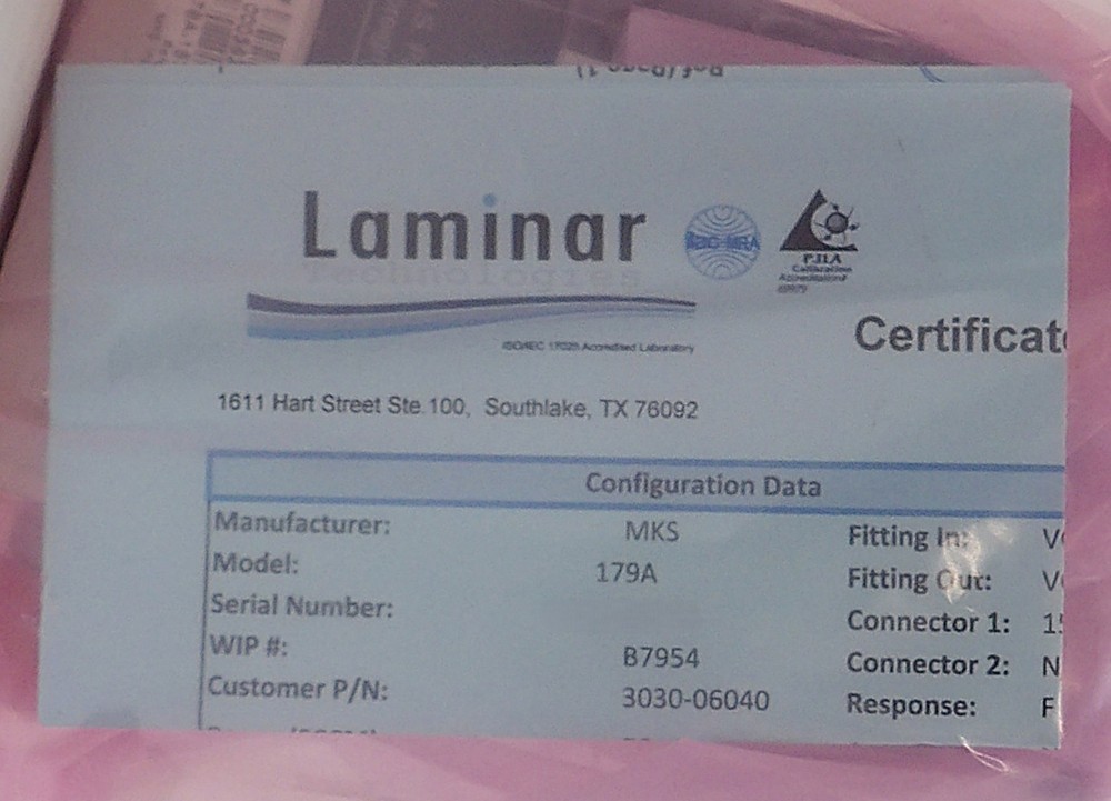 MKS Instruments 179A-15721----S Mass Flow Controller MFC Refurbished