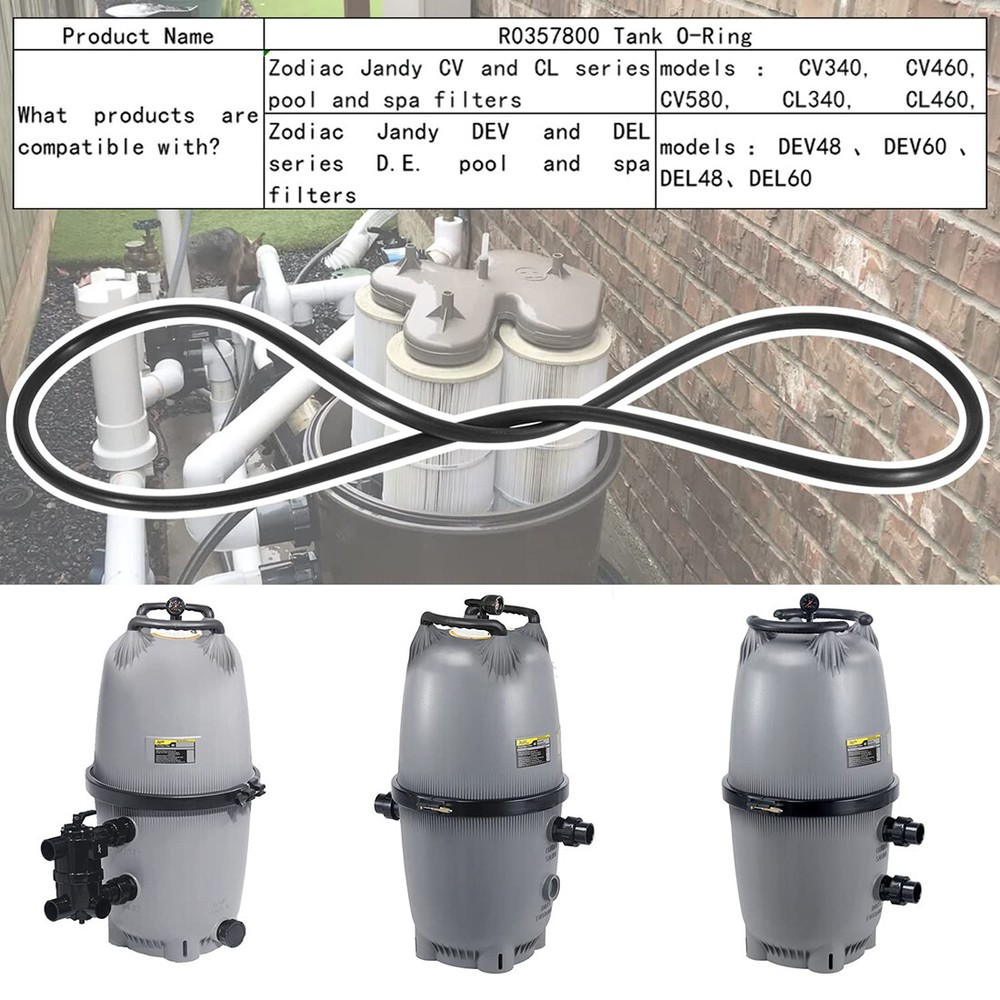 R0357800 Filter Tank Oring Replacement for Jandy DEV, DEL, CV, CL Filter O-524
