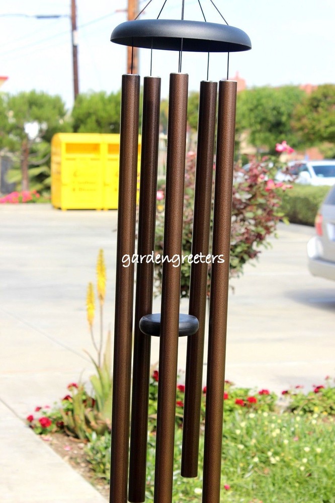 LARGE 60" WIND CHIME BROWN 60" LARGE WIND CHIME Deep tone