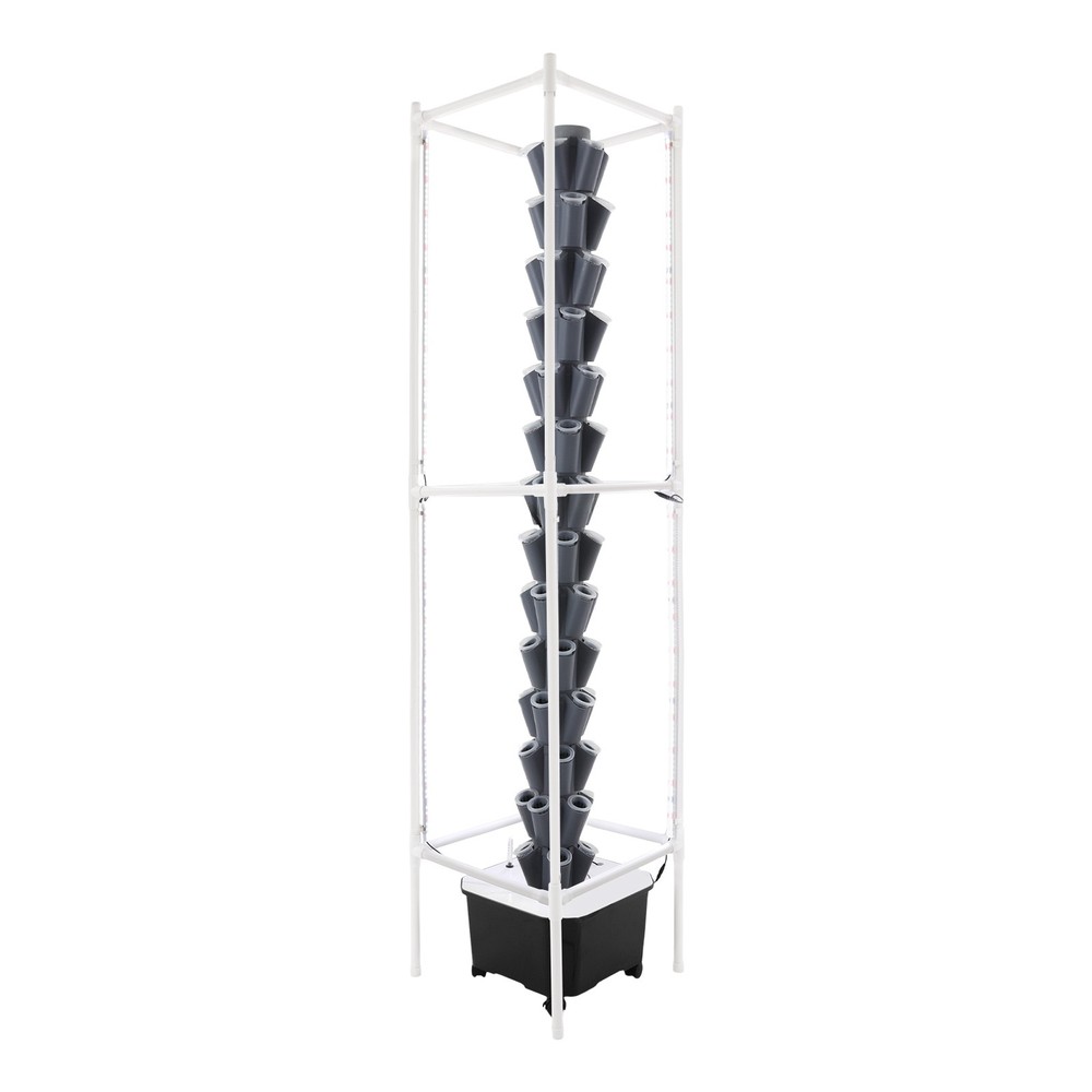 Vertical 70-Pots Hydroponics Tower w/Light Hydroponic Growing System Gardening