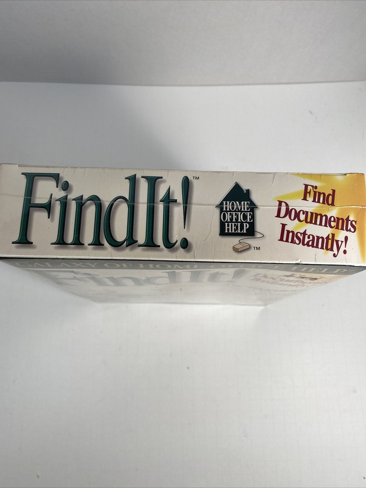 FindIt! Rom Tech Software Home Office Help Windows 95 Find Documents PC Vintage