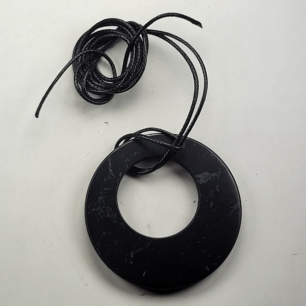 Shungite World Shungite Pendant Double Circle
