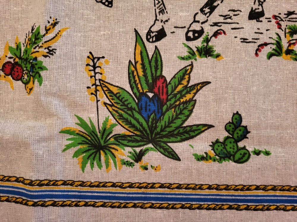 Sicilian Horsecart Linen Table Runner