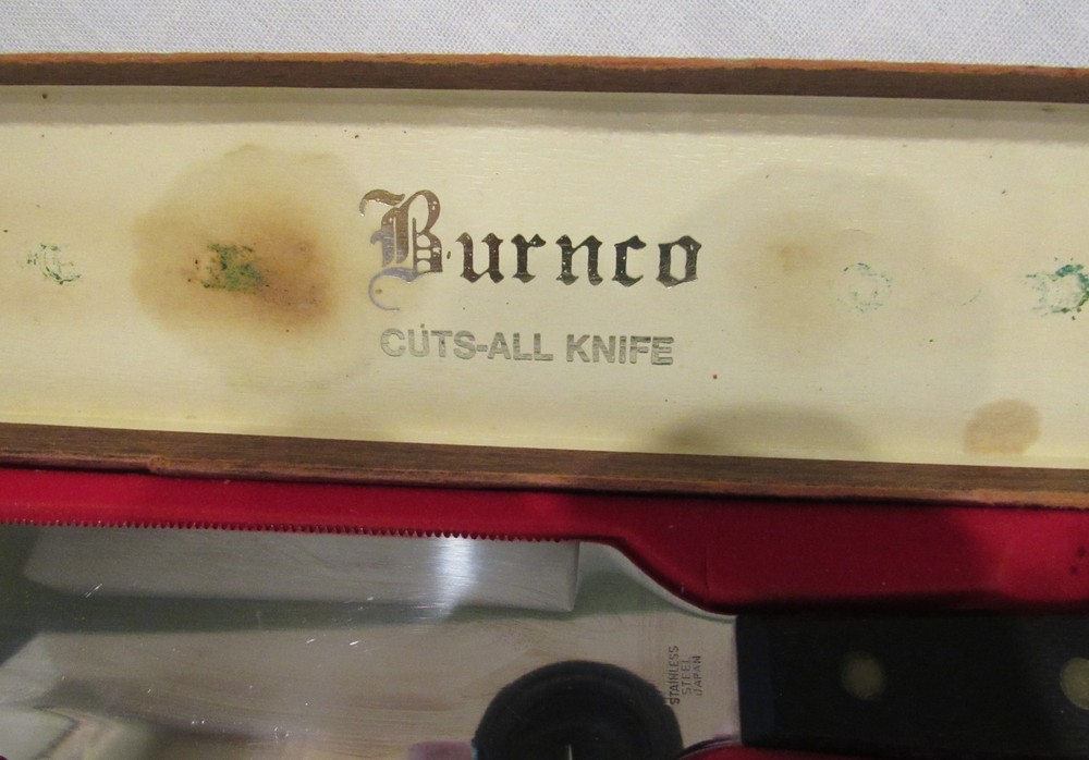 Vintage Burnco Cuts-All Knife in original box - Preowned