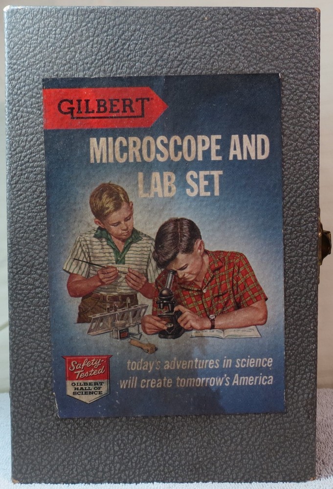 Gilbert Microscope and Lab Set / Aristo-Craft Microsope Slide / Porter Chemical