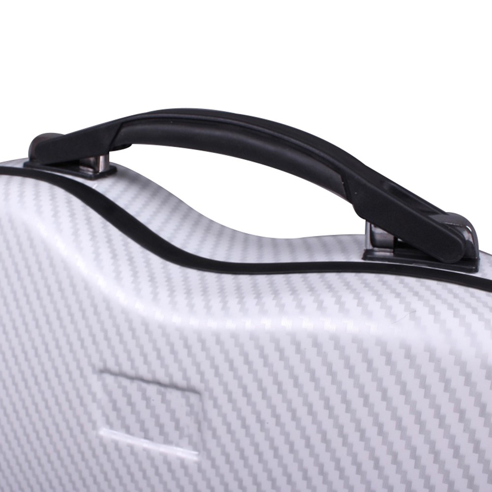 Violin Case 4/4 Hard Shell Carbon Fiber Lightweight with Backstrap and Code lock