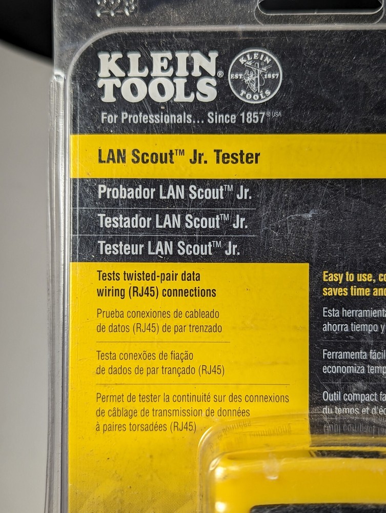 Klein Tools LAN Scout Jr Tester (OPEN BOX CONDITION)