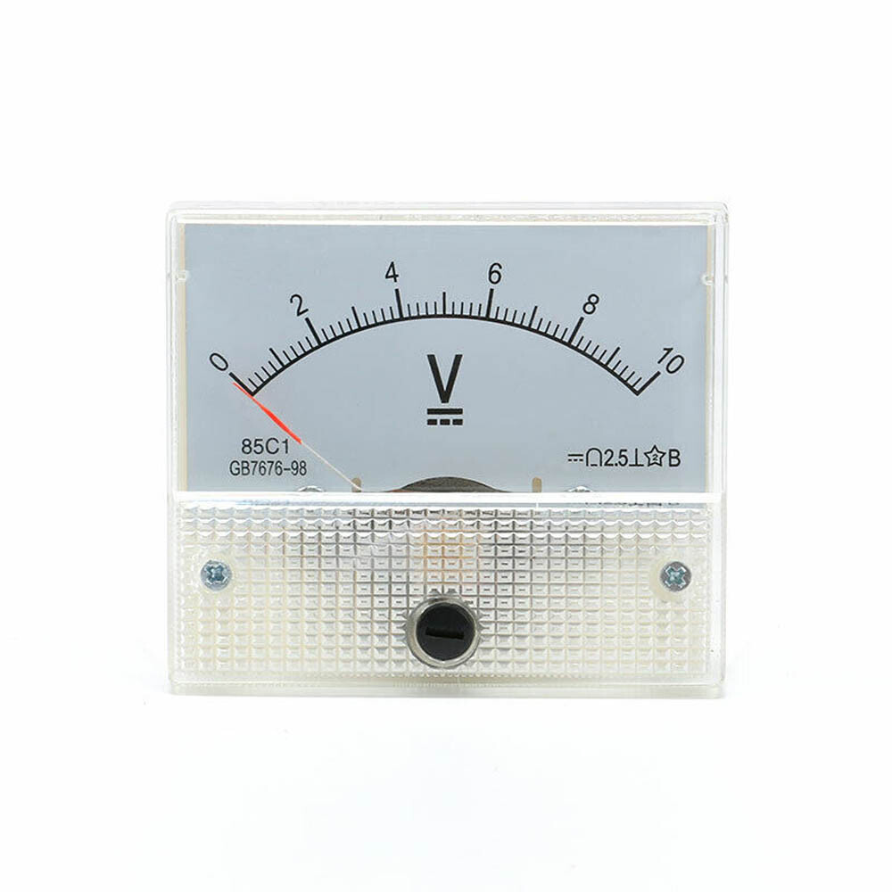 Analog Amp Panel Meter 2-30A 10-50V DC Ammeter Current Voltmeter Voltage 85C1