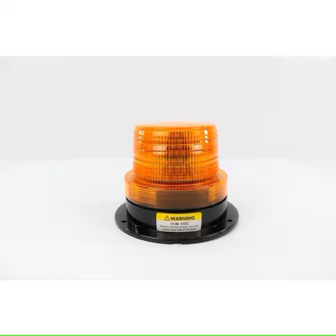 HD Value 3 5/8" LED Permanent Mount Beacon Light - Amber - PTL5001A