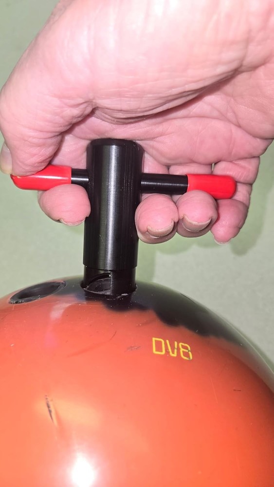 Bowling Ball Finger Insert 31/32" Outside Diameter of Insert, Black