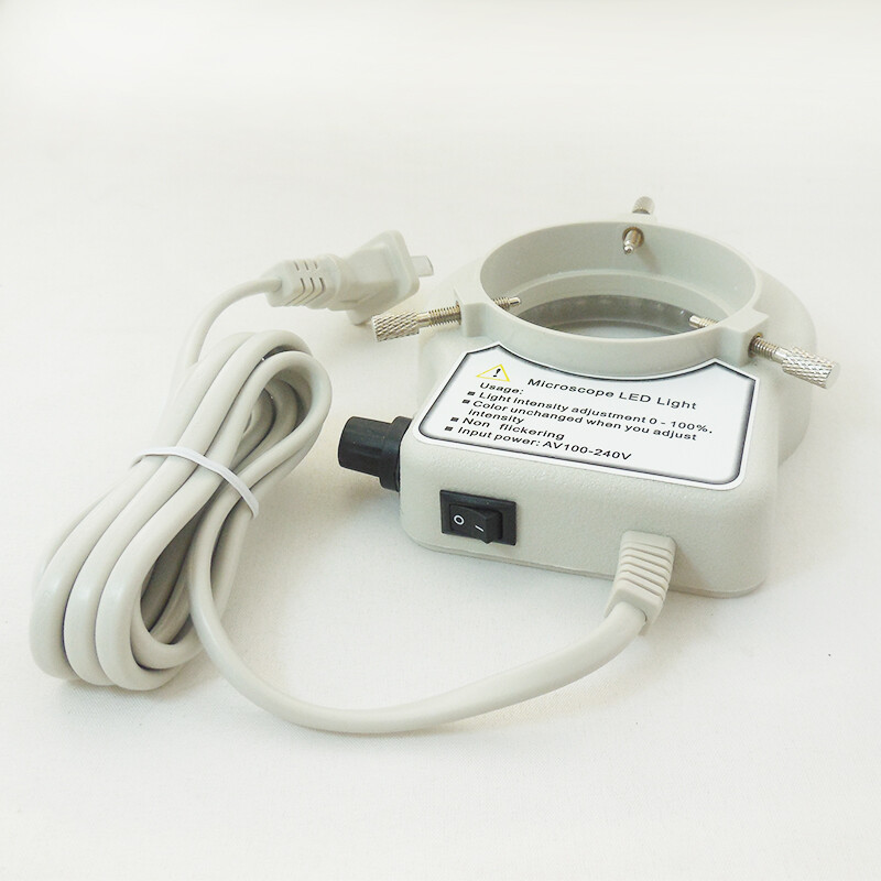 56 LED Microscope Ring Light Illuminator with Dimmer for Stereo Microscope