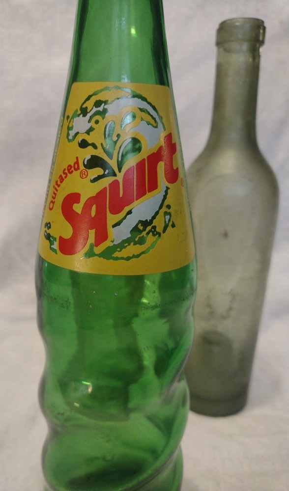 Vintage Glass Bottles Squirt Coca-Cola