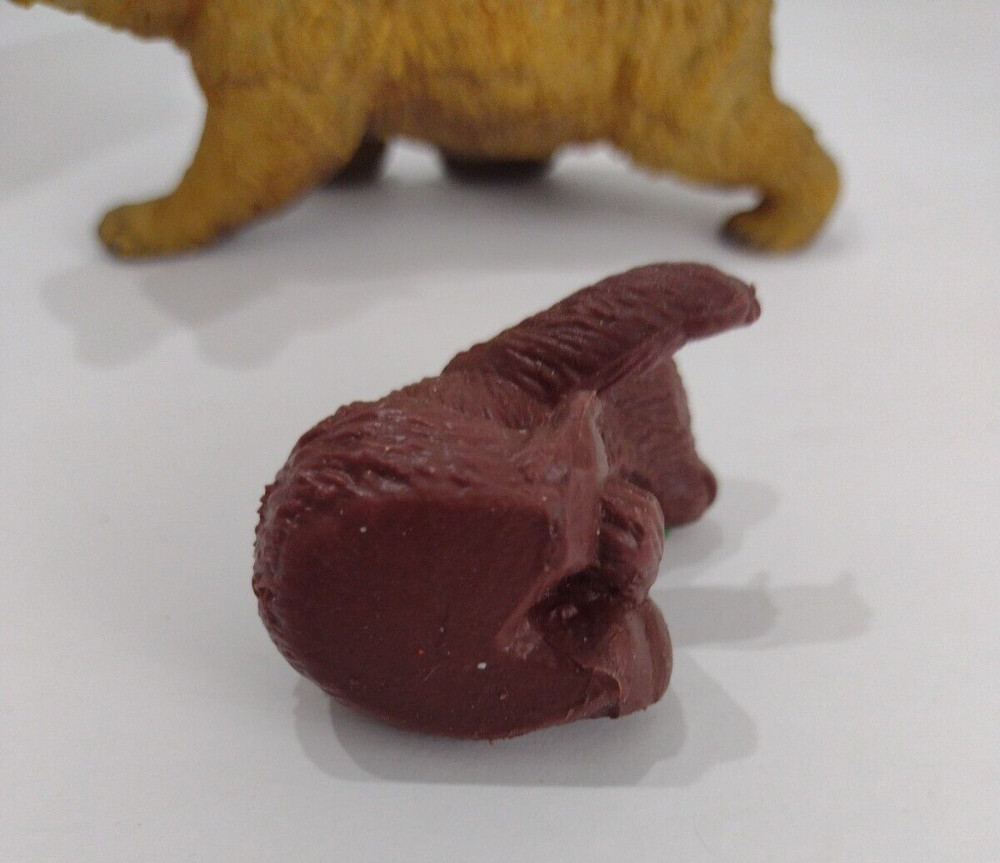 AAA Vintage Adult Bear & Bear Cub Solid Plastic Late 1990s