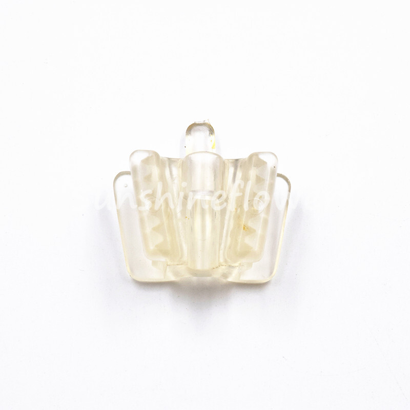 Dental Clear Bite Block Rubber Silicone Mouth Prop Saliva Ejector Suction Tip