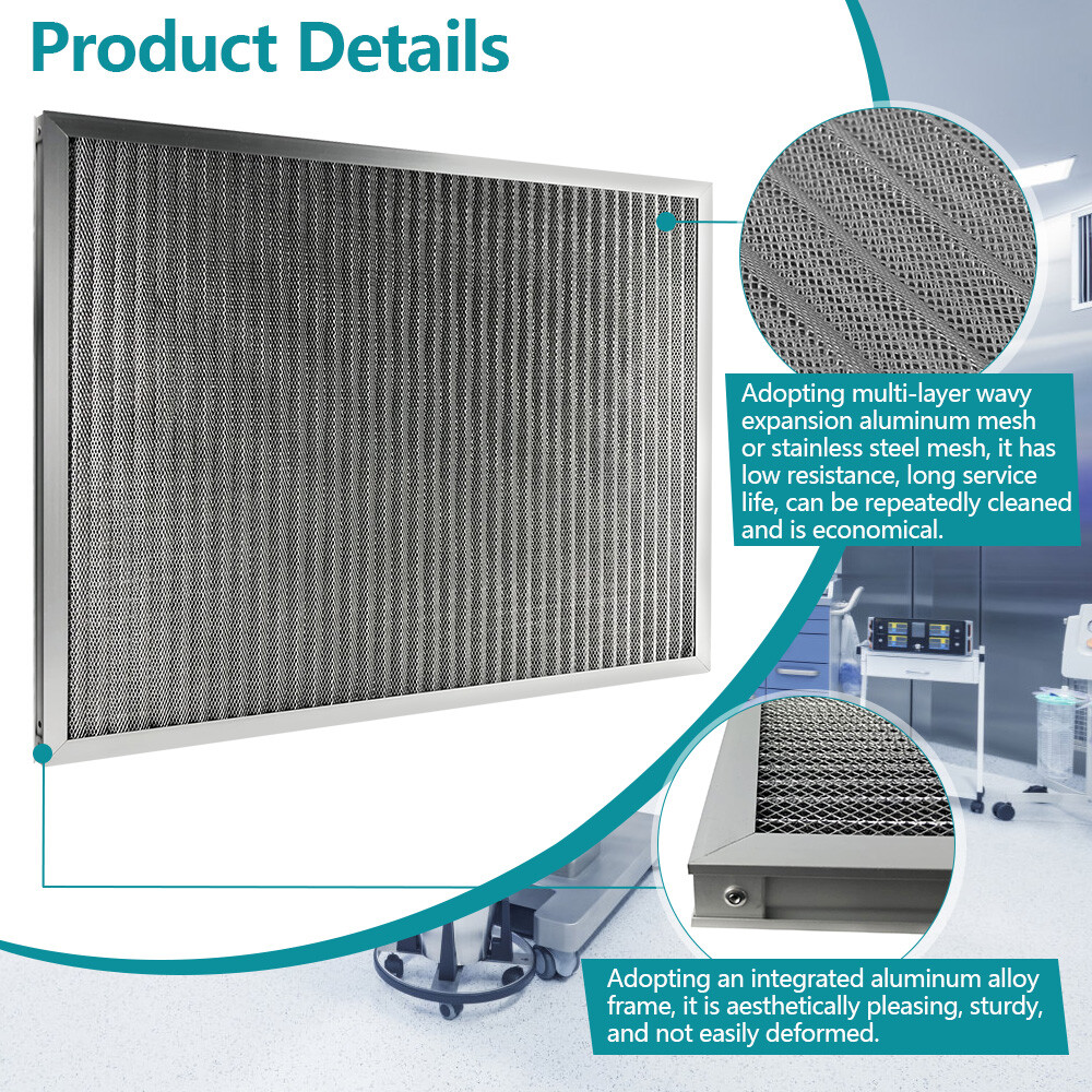 14x16x1 Permanent Air Filter MERV9 Washable & Reusable Electrostatic Air Filter