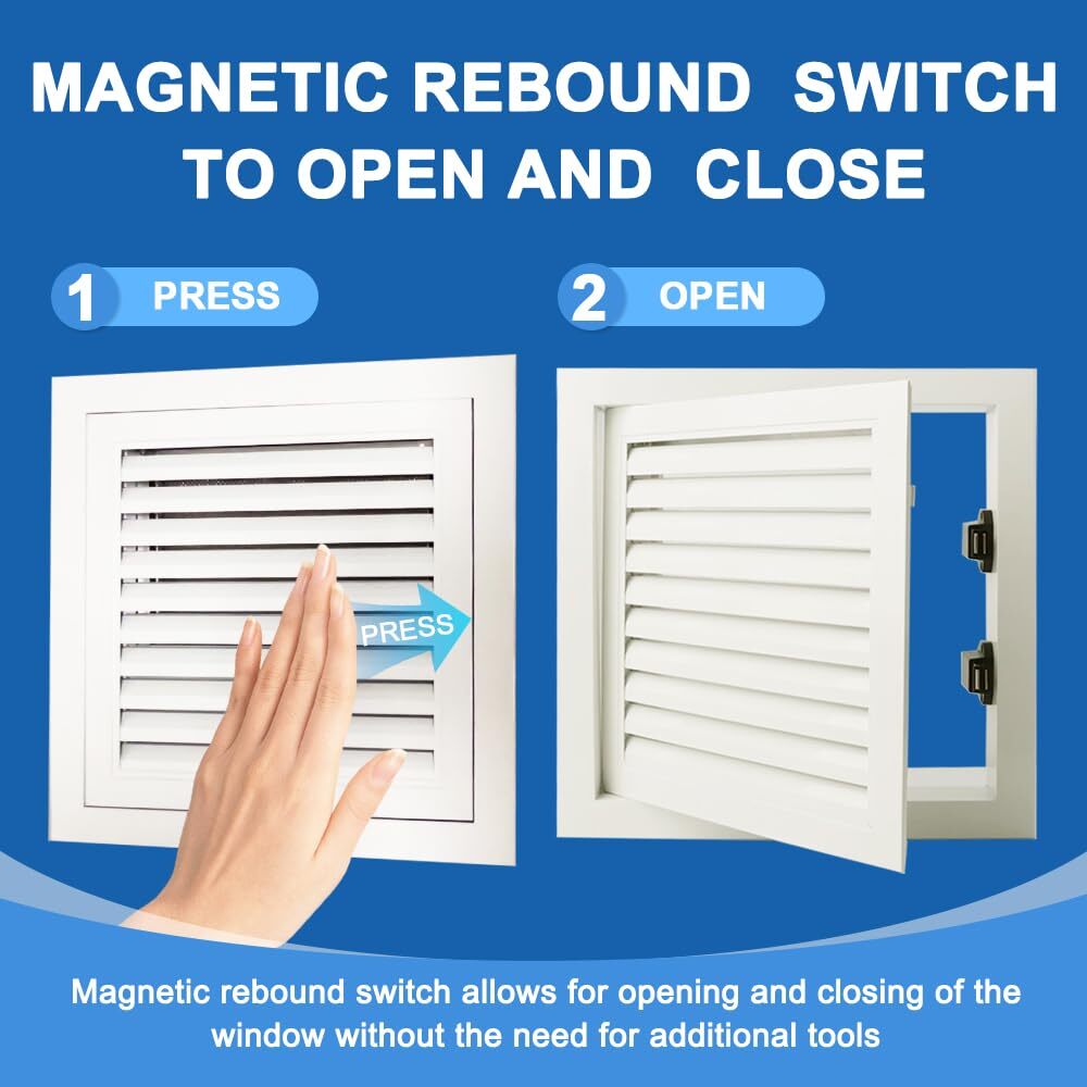 12 x 12 inch - Access Doors - Access Panel for Drywall with Push-Button Switc...