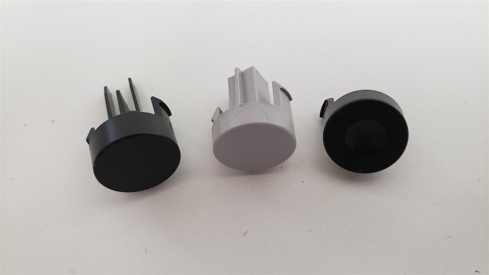 OEM Replacement Nintendo GameCube - Power, Reset, Open Button Set Black (3Pcs.)