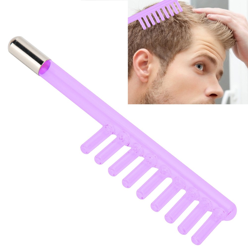 § Dandruff Removal Glass Comb Shaped Probe For High Frequency Electrotherapy