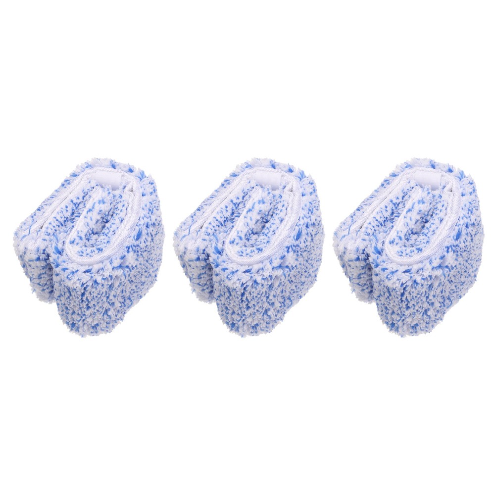 3 Pcs Microfiber Window Scrubber Replacement Head 9.84 Inch Blue