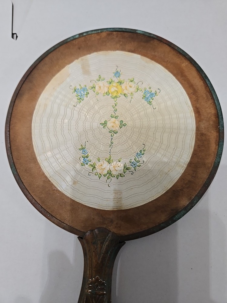 vintage hand-held vanity mirror