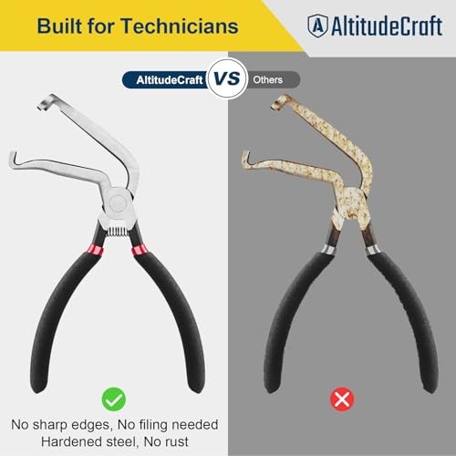 60° Angled Electrical Disconnect Pliers, Auto Connector Release Tool 60 Degree