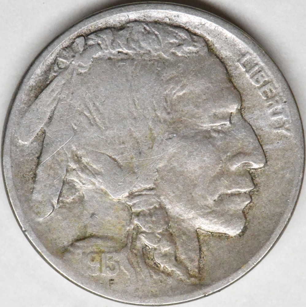 1913 d type 2 buffalo nickel semi-key date