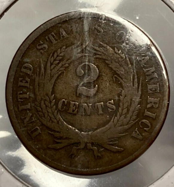 1865 2¢ Coin 1267