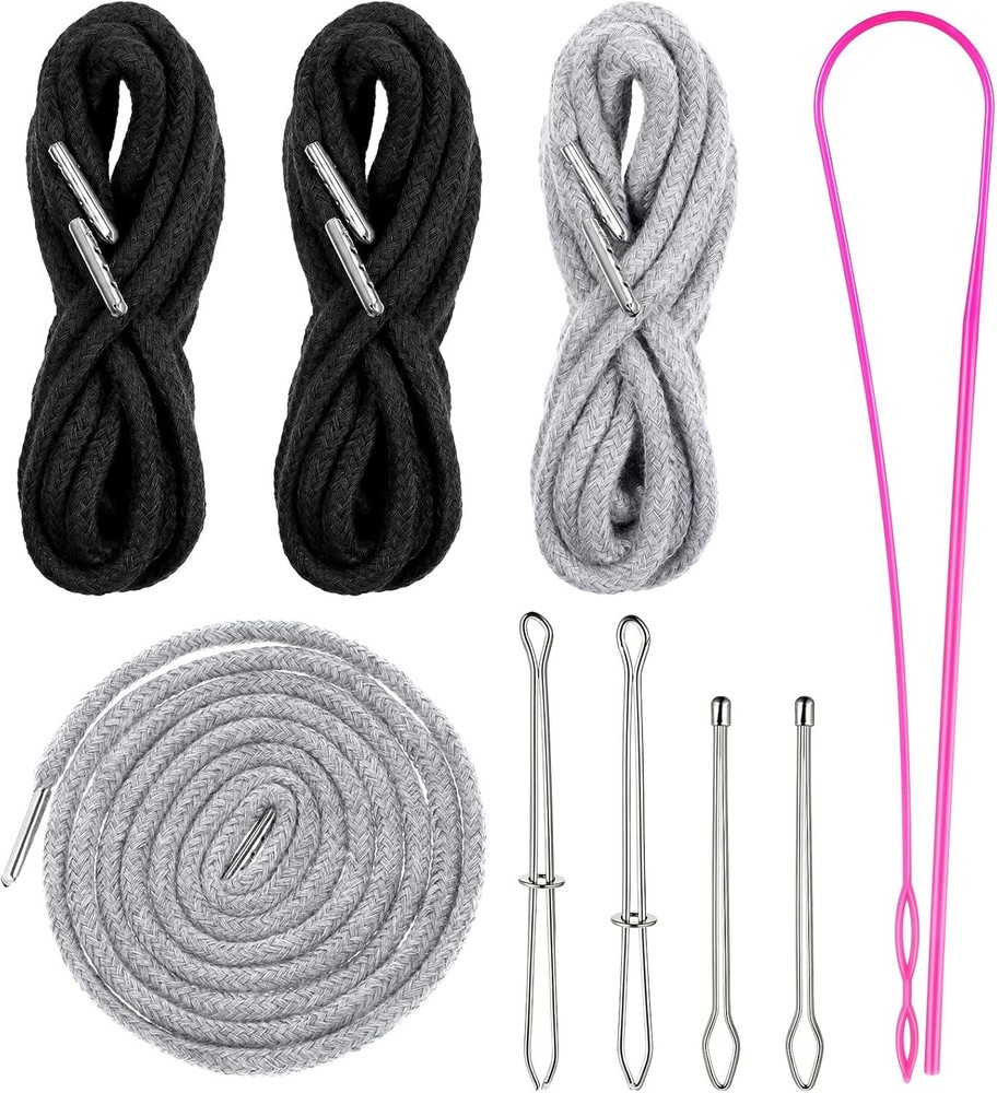 12 Pcs Drawstring for Sweatpants 60 Inch Hoodie String Replacement Drawstri...