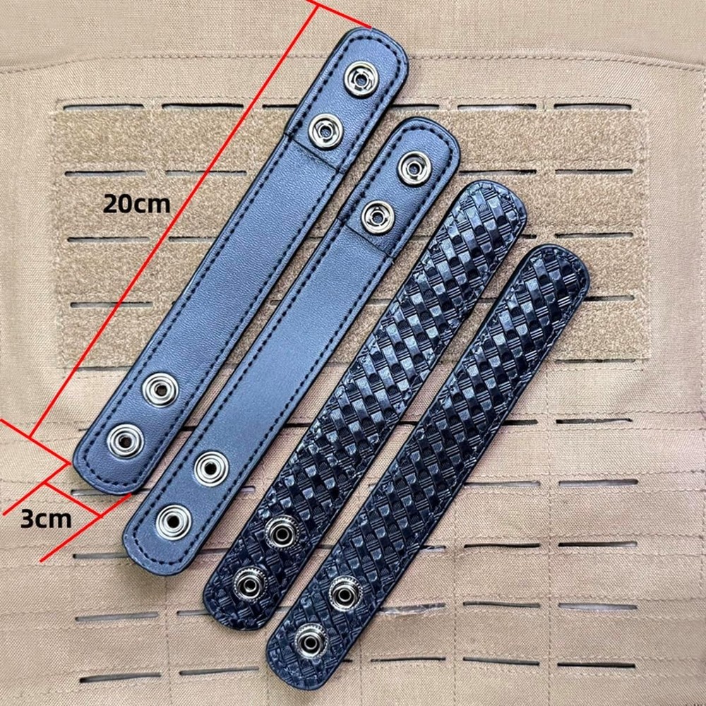 Essential 4-Pack Double Snap Belt Keepers for Duty Belts - Lightweight Nylon
