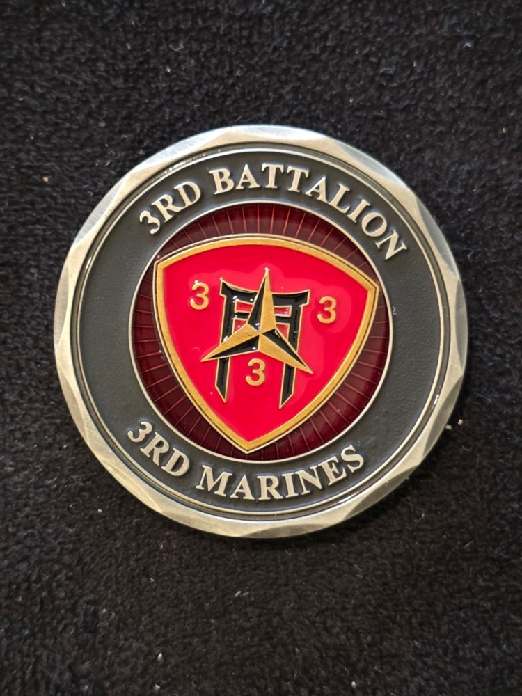 3rd Battalion 3rd Marines USMC  Challenge Coin