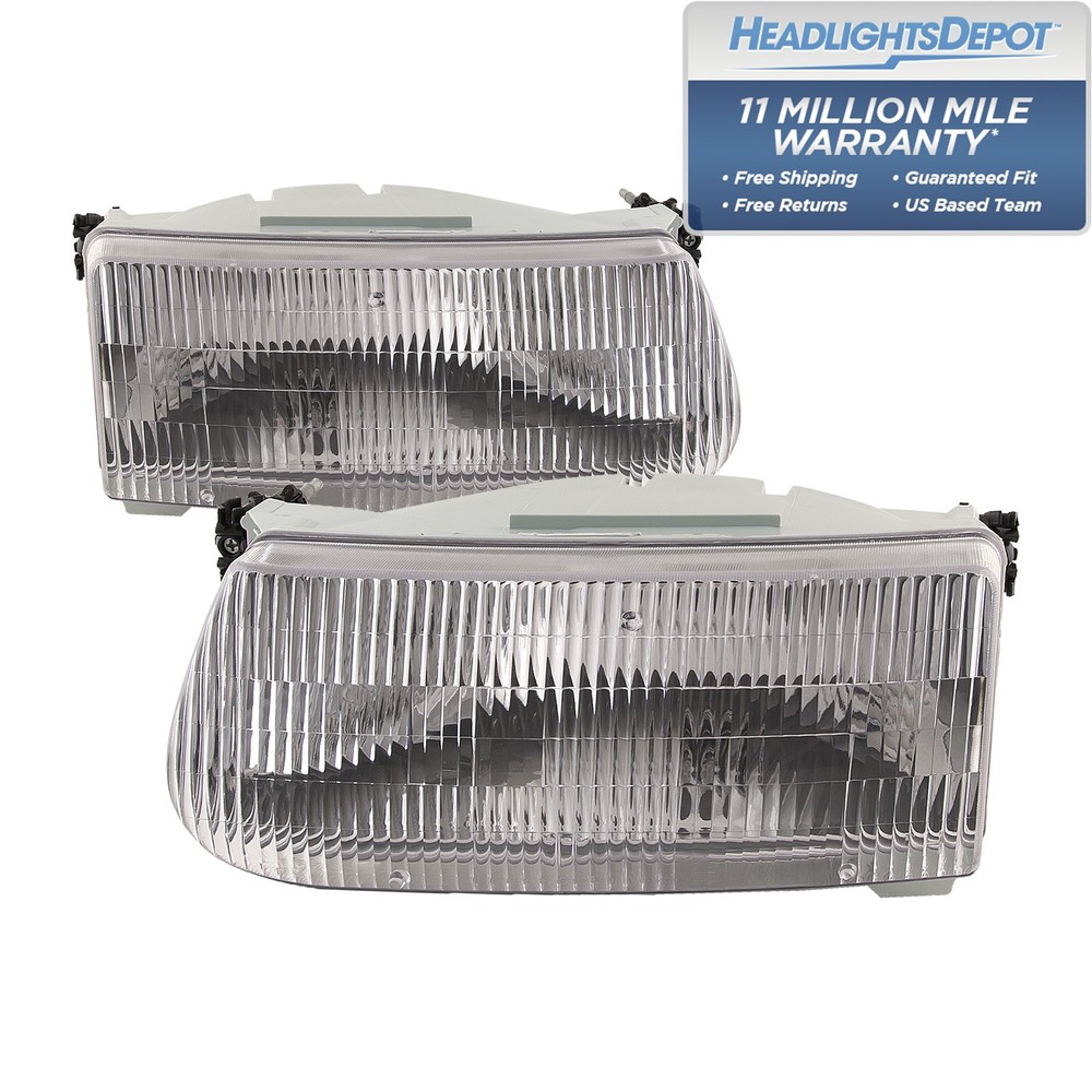 Fits Country Coach Allure 2003-2004 Motorhome RV Left and Right Headlights Pair