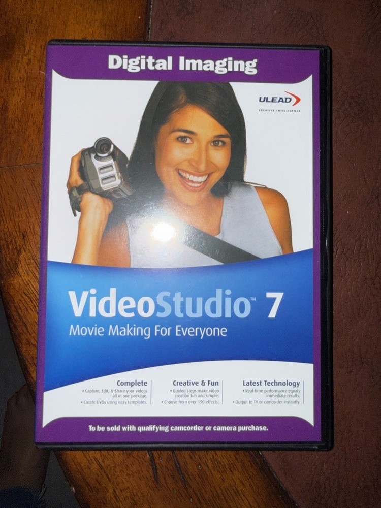 Ulead VideoStudio 7 PC CD-ROM Complete Video Editing Software Vintage Windows XP